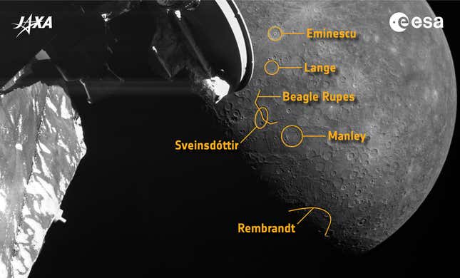 Imagen para el artículo titulado La sonda Mercury captura nuevas imágenes impresionantes durante el último sobrevuelo